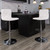 Contemporary Button Tufted White Vinyl Adjustable Height Barstool with Chrome Base Contemporary Button Tufted White Vinyl Adjustable Height Barstool with Chrome Base