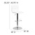 Contemporary Button Tufted White Vinyl Adjustable Height Barstool with Chrome Base Contemporary Button Tufted White Vinyl Adjustable Height Barstool with Chrome Base