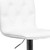 Contemporary Button Tufted White Vinyl Adjustable Height Barstool with Chrome Base Contemporary Button Tufted White Vinyl Adjustable Height Barstool with Chrome Base