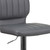Contemporary Gray Vinyl Adjustable Height Barstool with Vertical Stitch Back and Chrome Base Contemporary Gray Vinyl Adjustable Height Barstool with Vertical Stitch Back and Chrome Base