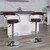 Contemporary Brown Vinyl Adjustable Height Barstool with Arms and Chrome Base Contemporary Brown Vinyl Adjustable Height Barstool with Arms and Chrome Base