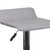 Contemporary Gray Vinyl Adjustable Height Barstool with Quilted Wave Seat and Chrome Base Contemporary Gray Vinyl Adjustable Height Barstool with Quilted Wave Seat and Chrome Base