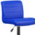 Contemporary Blue Vinyl Adjustable Height Barstool with Rolled Seat and Chrome Base Contemporary Blue Vinyl Adjustable Height Barstool with Rolled Seat and Chrome Base
