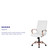 High Back White LeatherSoft Executive Swivel Office Chair with Rose Gold Frame and Arms High Back White LeatherSoft Executive Swivel Office Chair with Rose Gold Frame and Arms