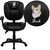 Embroidered Mid-Back Black LeatherSoft Multifunction Pillow Cushioned Ergonomic Task Office Chair with Arms Embroidered Mid-Back Black LeatherSoft Multifunction Pillow Cushioned Ergonomic Task Office Chair with Arms