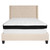 Riverdale Full Size Tufted Upholstered Platform Bed in Beige Fabric with Memory Foam Mattress Riverdale Full Size Tufted Upholstered Platform Bed in Beige Fabric with Memory Foam Mattress