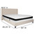 Riverdale King Size Tufted Upholstered Platform Bed in Beige Fabric with Memory Foam Mattress Riverdale King Size Tufted Upholstered Platform Bed in Beige Fabric with Memory Foam Mattress