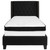 Riverdale Twin Size Tufted Upholstered Platform Bed in Black Fabric with Memory Foam Mattress Riverdale Twin Size Tufted Upholstered Platform Bed in Black Fabric with Memory Foam Mattress
