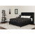Riverdale Full Size Tufted Upholstered Platform Bed in Black Fabric with Memory Foam Mattress Riverdale Full Size Tufted Upholstered Platform Bed in Black Fabric with Memory Foam Mattress
