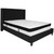Riverdale Queen Size Tufted Upholstered Platform Bed in Black Fabric with Memory Foam Mattress Riverdale Queen Size Tufted Upholstered Platform Bed in Black Fabric with Memory Foam Mattress