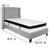Riverdale Twin Size Tufted Upholstered Platform Bed in Light Gray Fabric with Memory Foam Mattress Riverdale Twin Size Tufted Upholstered Platform Bed in Light Gray Fabric with Memory Foam Mattress