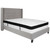 Riverdale Full Size Tufted Upholstered Platform Bed in Light Gray Fabric with Memory Foam Mattress Riverdale Full Size Tufted Upholstered Platform Bed in Light Gray Fabric with Memory Foam Mattress