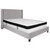 Riverdale Queen Size Tufted Upholstered Platform Bed in Light Gray Fabric with Memory Foam Mattress Riverdale Queen Size Tufted Upholstered Platform Bed in Light Gray Fabric with Memory Foam Mattress