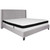 Riverdale King Size Tufted Upholstered Platform Bed in Light Gray Fabric with Memory Foam Mattress Riverdale King Size Tufted Upholstered Platform Bed in Light Gray Fabric with Memory Foam Mattress