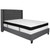 Riverdale Full Size Tufted Upholstered Platform Bed in Dark Gray Fabric with Memory Foam Mattress Riverdale Full Size Tufted Upholstered Platform Bed in Dark Gray Fabric with Memory Foam Mattress