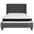 Riverdale Full Size Tufted Upholstered Platform Bed in Dark Gray Fabric with Memory Foam Mattress Riverdale Full Size Tufted Upholstered Platform Bed in Dark Gray Fabric with Memory Foam Mattress