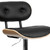 Beech Bentwood Adjustable Height Barstool with Button Tufted Black Vinyl Seat Beech Bentwood Adjustable Height Barstool with Button Tufted Black Vinyl Seat