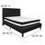 Roxbury Queen Size Tufted Upholstered Platform Bed in Black Fabric with Pocket Spring Mattress Roxbury Queen Size Tufted Upholstered Platform Bed in Black Fabric with Pocket Spring Mattress