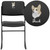 Embroidered HERCULES Series 500 lb. Capacity High Density Black Vinyl Stacking Chair with Sled Base Embroidered HERCULES Series 500 lb. Capacity High Density Black Vinyl Stacking Chair with Sled Base