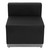 HERCULES Alon Series Black LeatherSoft Chair with Brushed Stainless Steel Base HERCULES Alon Series Black LeatherSoft Chair with Brushed Stainless Steel Base