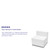 HERCULES Alon Series Melrose White LeatherSoft Chair with Brushed Stainless Steel Base HERCULES Alon Series Melrose White LeatherSoft Chair with Brushed Stainless Steel Base