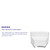 HERCULES Alon Series Melrose White LeatherSoft Concave Chair with Brushed Stainless Steel Base HERCULES Alon Series Melrose White LeatherSoft Concave Chair with Brushed Stainless Steel Base