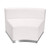 HERCULES Alon Series Melrose White LeatherSoft Concave Chair with Brushed Stainless Steel Base HERCULES Alon Series Melrose White LeatherSoft Concave Chair with Brushed Stainless Steel Base