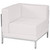 HERCULES Imagination Series Contemporary Melrose White LeatherSoft Left Corner Chair with Encasing Frame HERCULES Imagination Series Contemporary Melrose White LeatherSoft Left Corner Chair with Encasing Frame