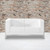 HERCULES Imagination Series Contemporary Melrose White LeatherSoft Loveseat with Encasing Frame HERCULES Imagination Series Contemporary Melrose White LeatherSoft Loveseat with Encasing Frame