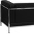 HERCULES Imagination Series Contemporary Black LeatherSoft Sofa with Encasing Frame HERCULES Imagination Series Contemporary Black LeatherSoft Sofa with Encasing Frame
