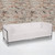 HERCULES Imagination Series Contemporary Melrose White LeatherSoft Sofa with Encasing Frame HERCULES Imagination Series Contemporary Melrose White LeatherSoft Sofa with Encasing Frame