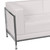 HERCULES Imagination Series Contemporary Melrose White LeatherSoft Sofa with Encasing Frame HERCULES Imagination Series Contemporary Melrose White LeatherSoft Sofa with Encasing Frame
