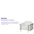 HERCULES Lesley Series Contemporary Melrose White LeatherSoft Chair with Encasing Frame HERCULES Lesley Series Contemporary Melrose White LeatherSoft Chair with Encasing Frame