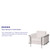 HERCULES Lesley Series Contemporary Melrose White LeatherSoft Chair with Encasing Frame HERCULES Lesley Series Contemporary Melrose White LeatherSoft Chair with Encasing Frame