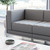 Hercules Imagination Series Contemporary Gray Leathersoft Left Corner Chair with Encasing Frame Hercules Imagination Series Contemporary Gray Leathersoft Left Corner Chair with Encasing Frame