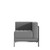 Hercules Imagination Series Contemporary Gray Leathersoft Left Corner Chair with Encasing Frame Hercules Imagination Series Contemporary Gray Leathersoft Left Corner Chair with Encasing Frame
