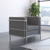 Hercules Regal Series Contemporary Gray LeatherSoft Chair with Encasing Frame Hercules Regal Series Contemporary Gray LeatherSoft Chair with Encasing Frame