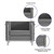 Hercules Regal Series Contemporary Gray LeatherSoft Chair with Encasing Frame Hercules Regal Series Contemporary Gray LeatherSoft Chair with Encasing Frame
