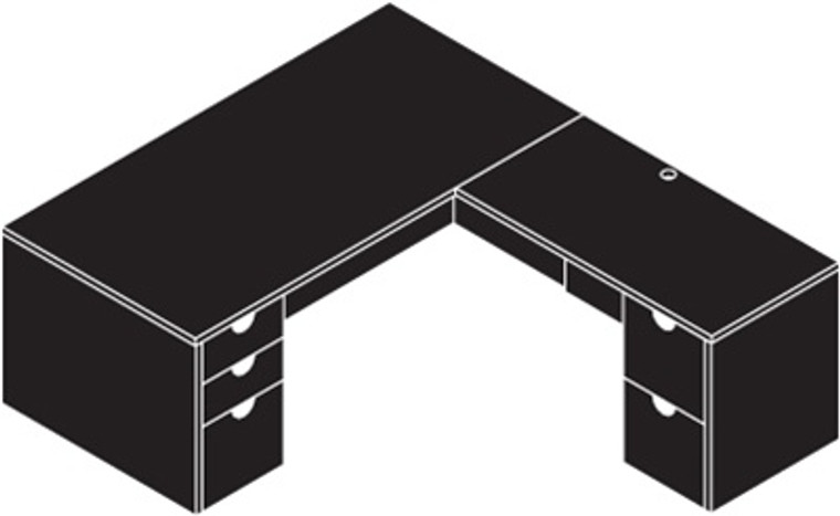 Jade 66" Executive L-Shape Desk