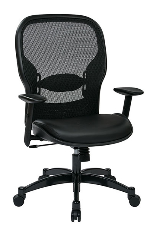 Professional Breathable Mesh Back Managers Chair with Eco Leather Seat