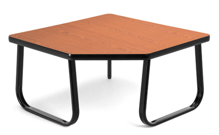 29.5" Laminate Corner Table with Sled Base
