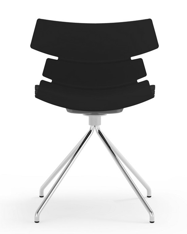 Tikal Traffic Black Spider Leg Side Chair