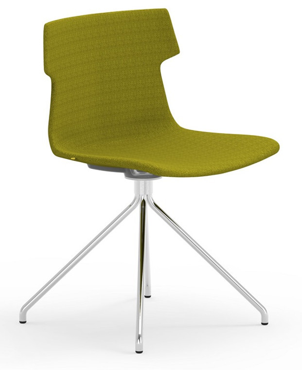 Tikal Moss Green Spider Leg Upholstered Side Chair