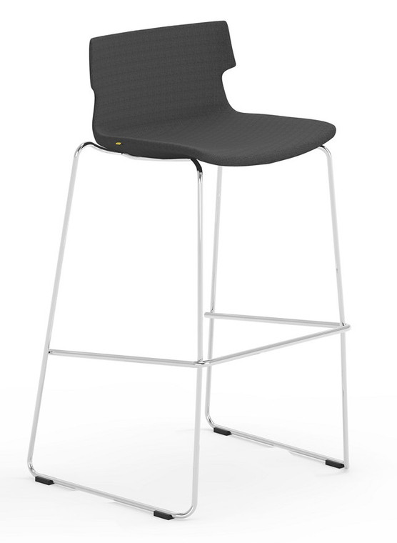 Tikal Dark Pewter Upholstered High Chair