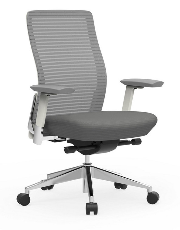 EON Grey Task Chair with Adjustable Arms