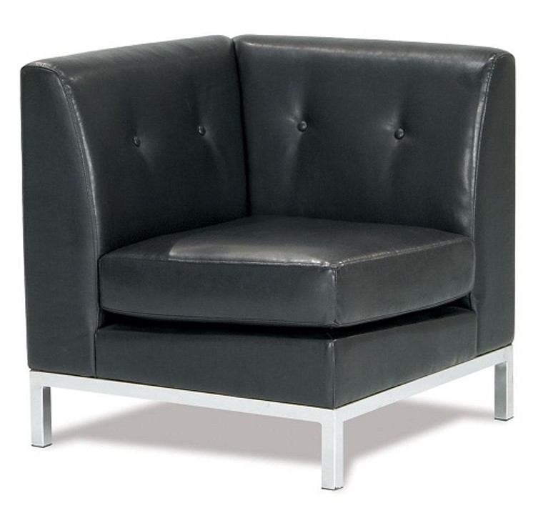 Wall Street Black Modular Corner Chair