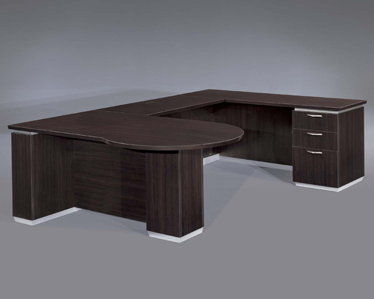 Pimlico Mocha U-Shape Peninsula Desk