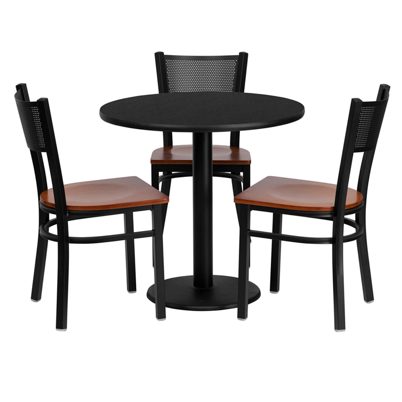 Black Laminate Table & Chair Sets
