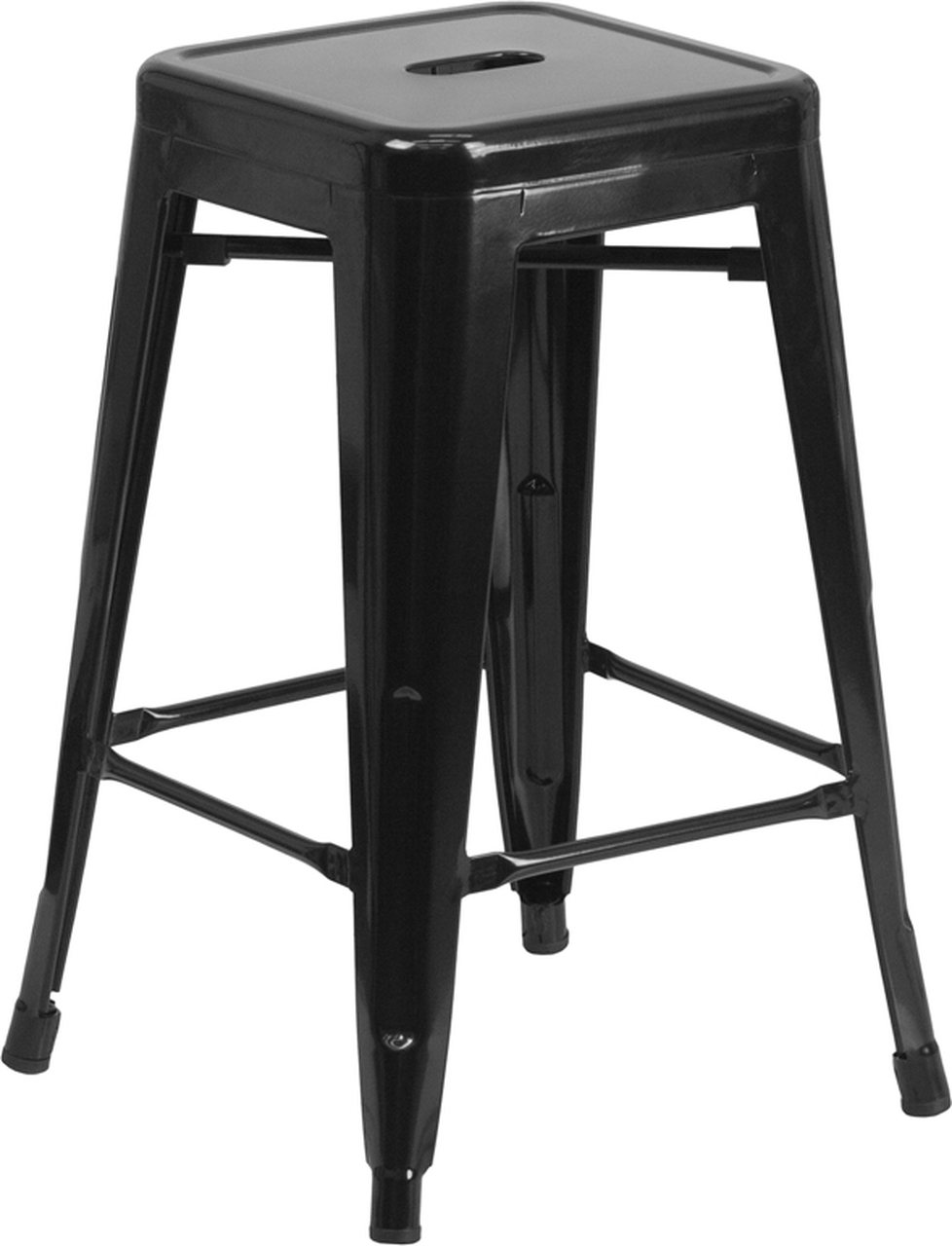 Metal Indoor-Outdoor Backless Stools