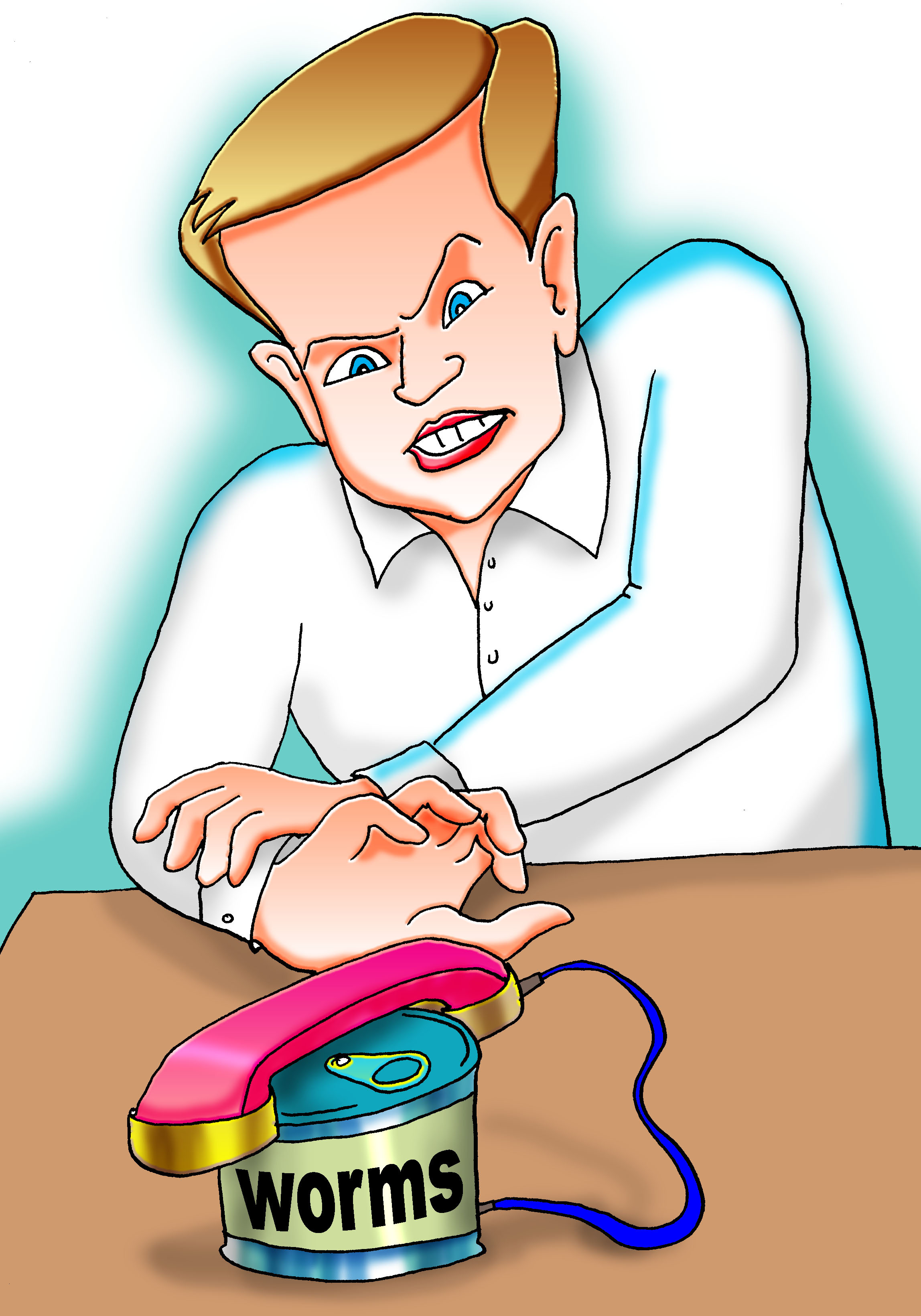 Cartoon illustration from More Speak English Like an American